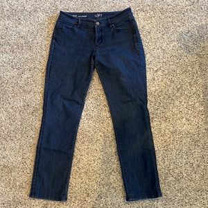 Loft curvy straight jeans.